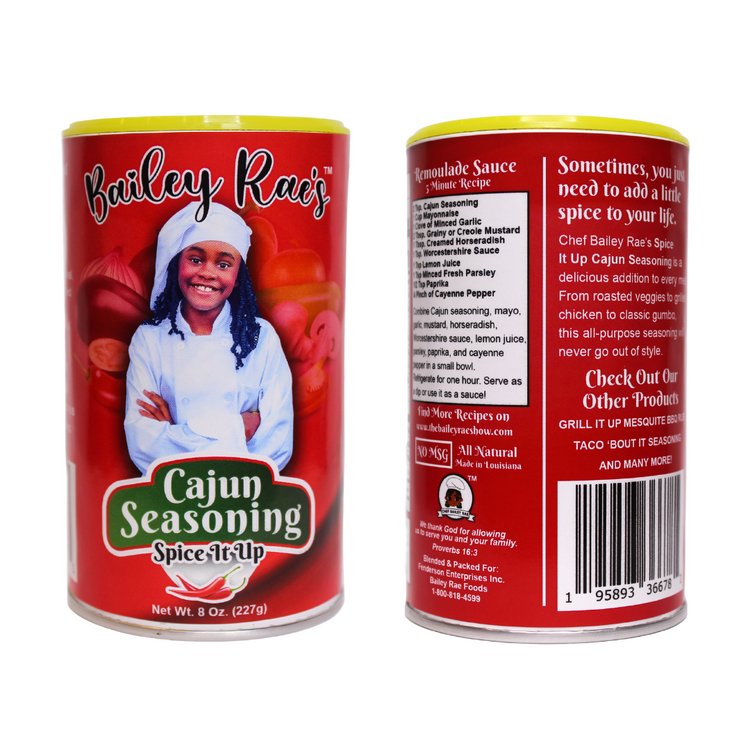 Bailey Rae's Cajun & Barbecue Seasoning Variety Pack of 2