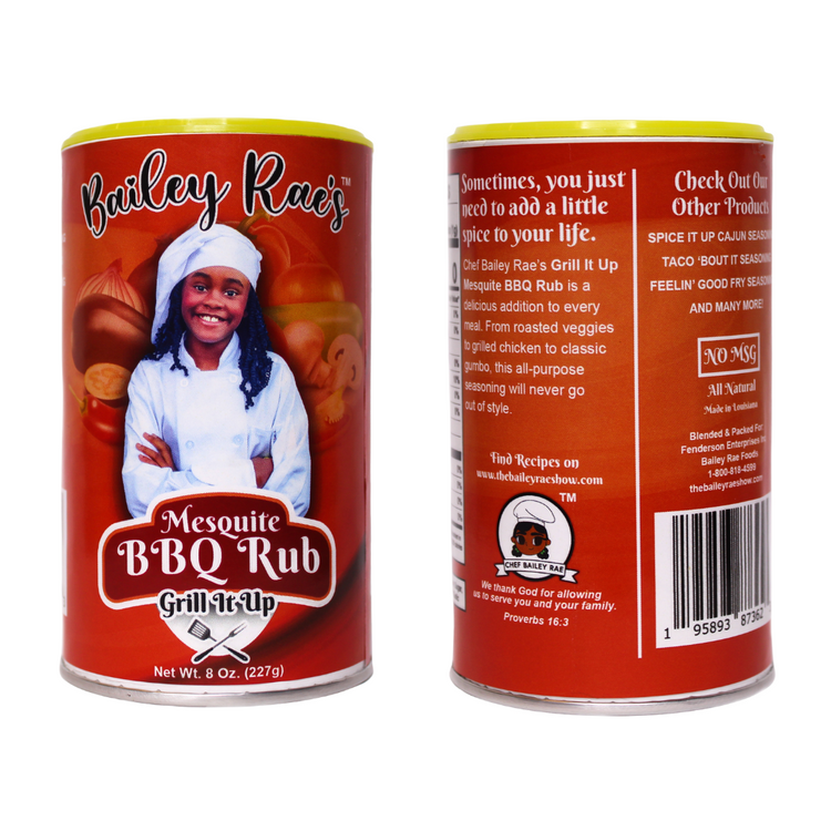 Bailey Rae's Cajun & Barbecue Seasoning Variety Pack of 2