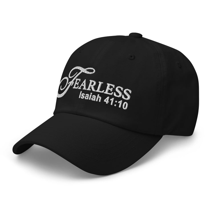 Fearless Dad Hat with Scripture & White Lettering