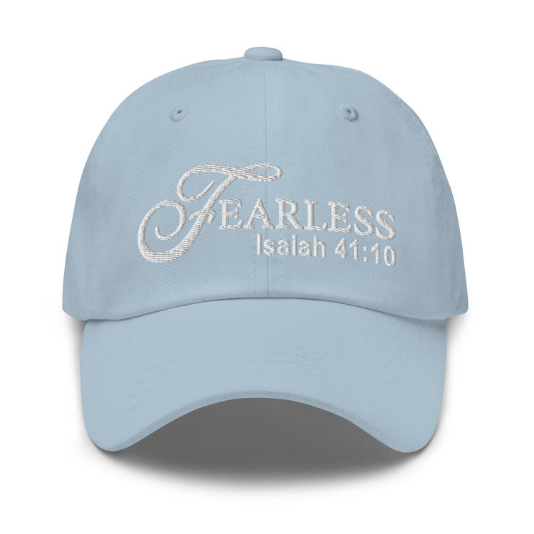 Fearless Dad Hat with Scripture & White Lettering