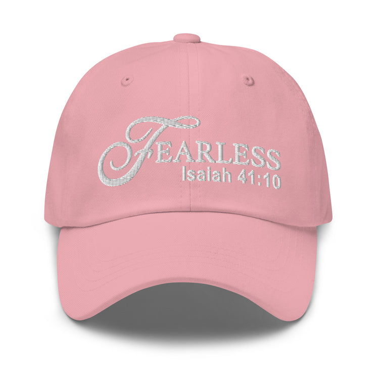Fearless Dad Hat with Scripture & White Lettering