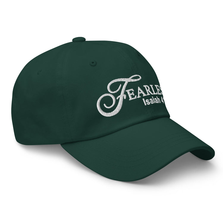 Fearless Dad Hat with Scripture & White Lettering