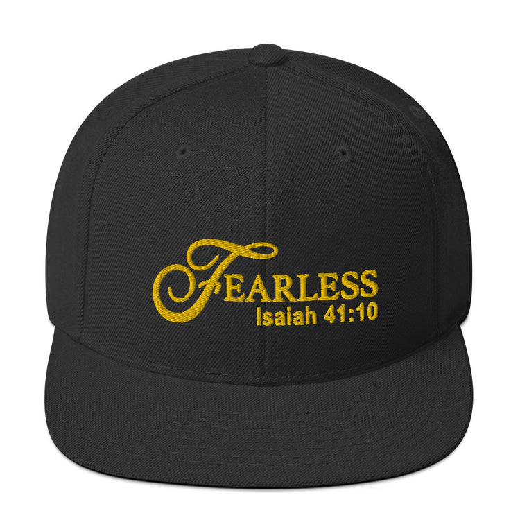 Fearless Snapback Hat with Scripture