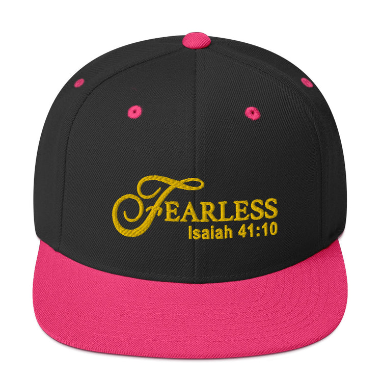 Fearless Snapback Hat with Scripture