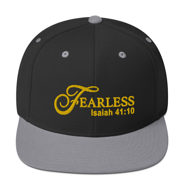 Fearless Snapback Hat with Scripture