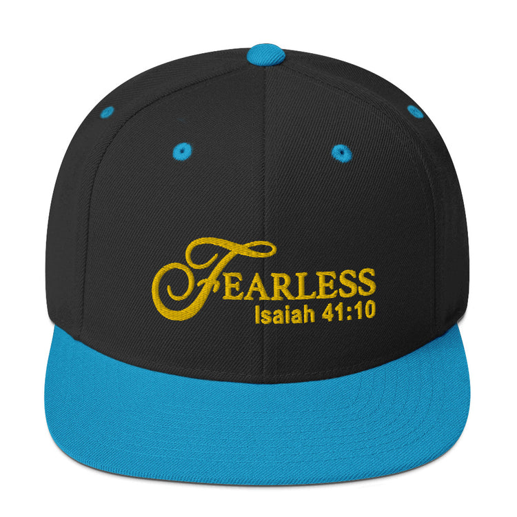 Fearless Snapback Hat with Scripture