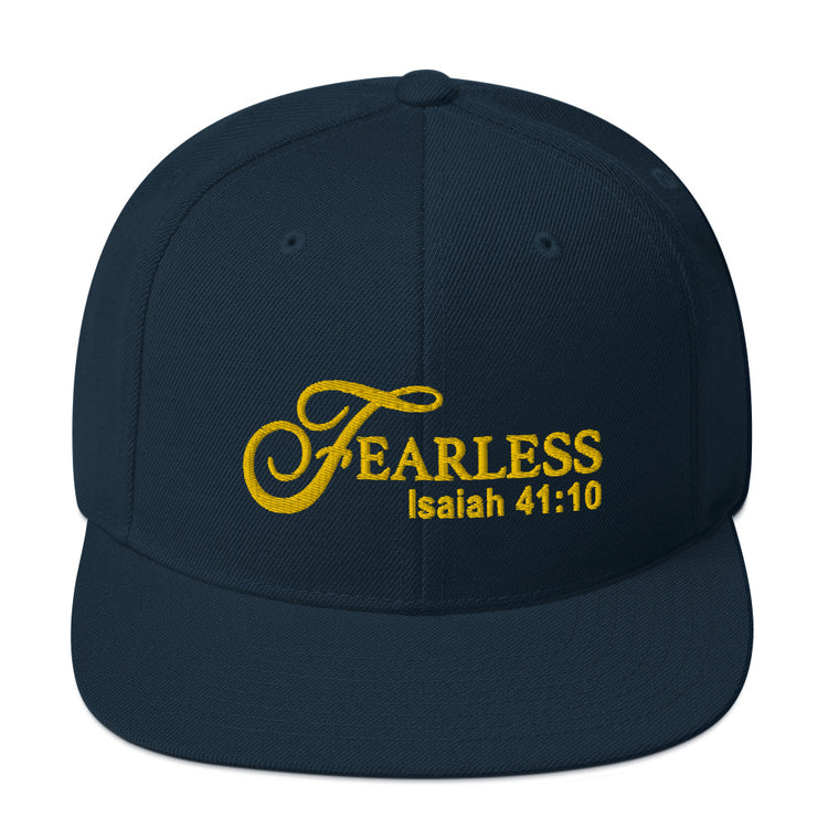 Fearless Snapback Hat with Scripture