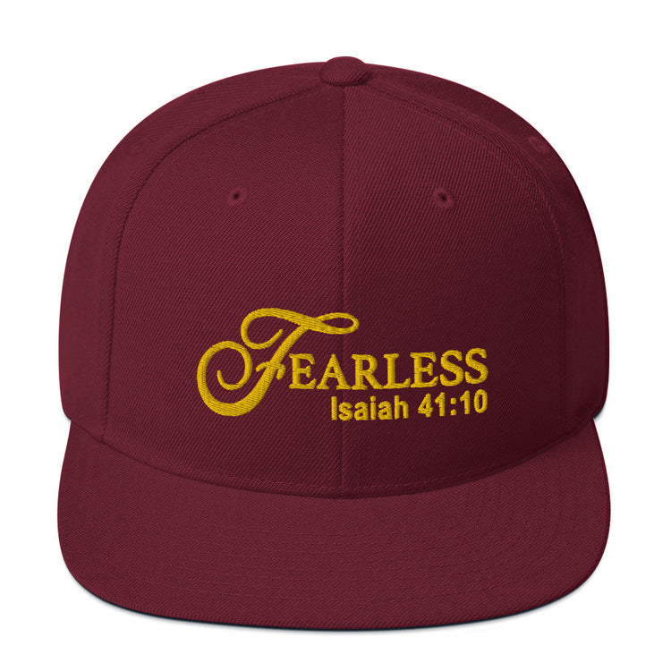 Fearless Snapback Hat with Scripture