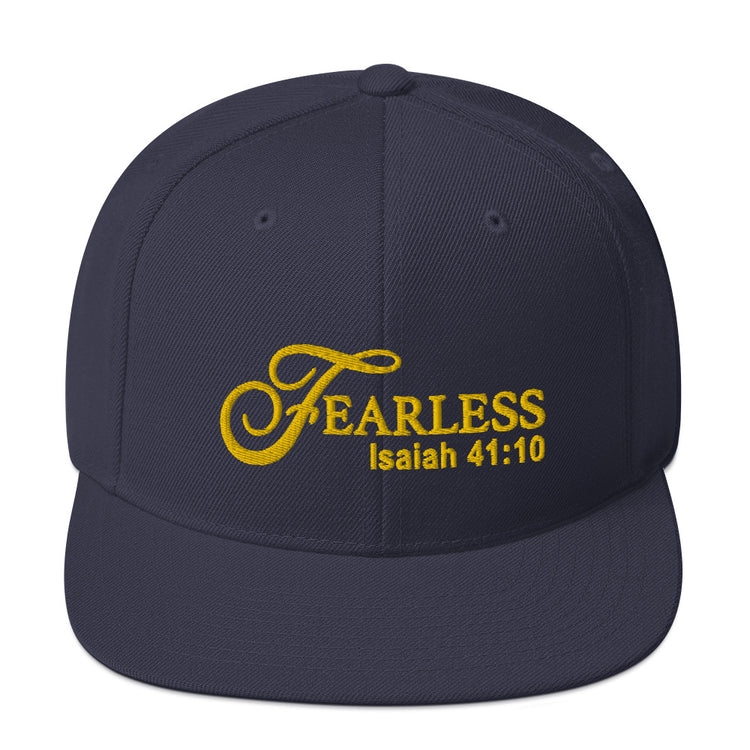 Fearless Snapback Hat with Scripture