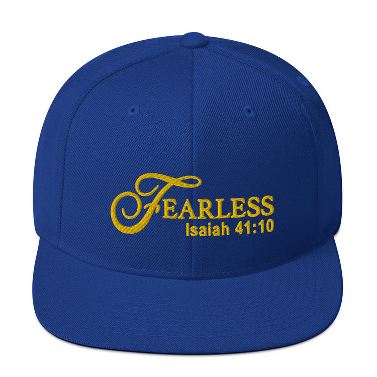 Fearless Snapback Hat with Scripture