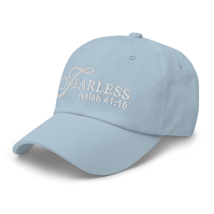 Fearless Dad Hat with Scripture & White Lettering