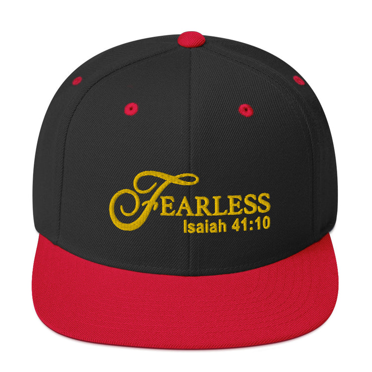 Fearless Snapback Hat with Scripture