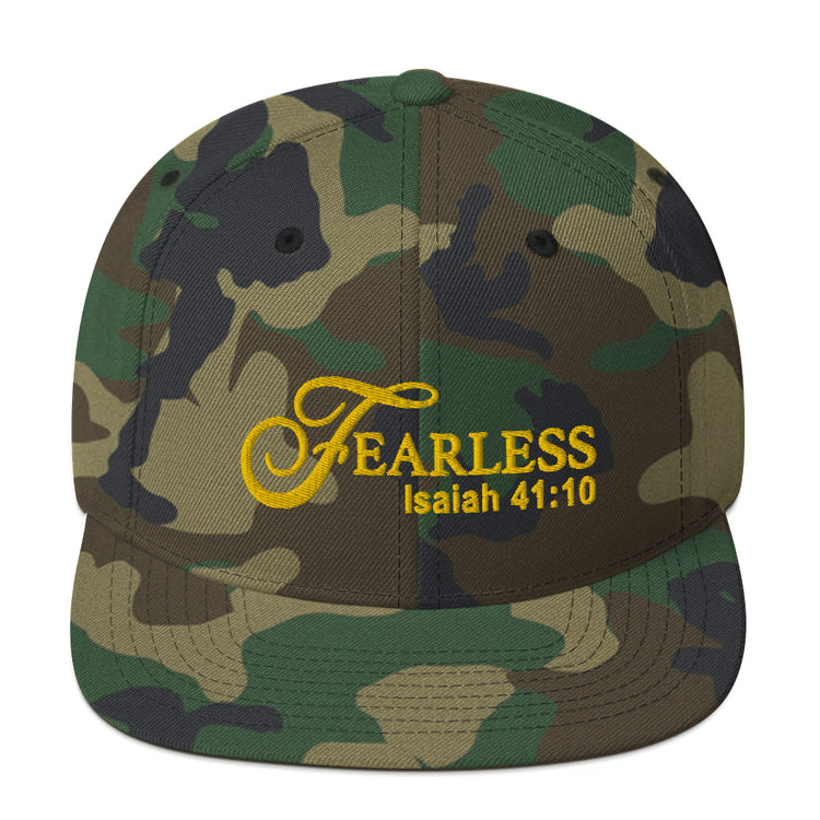Fearless Snapback Hat with Scripture